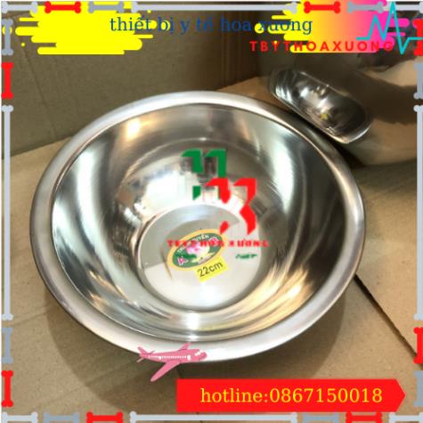 [Hàng Cao Cấp ] Bát Inox Đựng Nước Size 22cm Spa Dùng Cho Cây Bát Nước