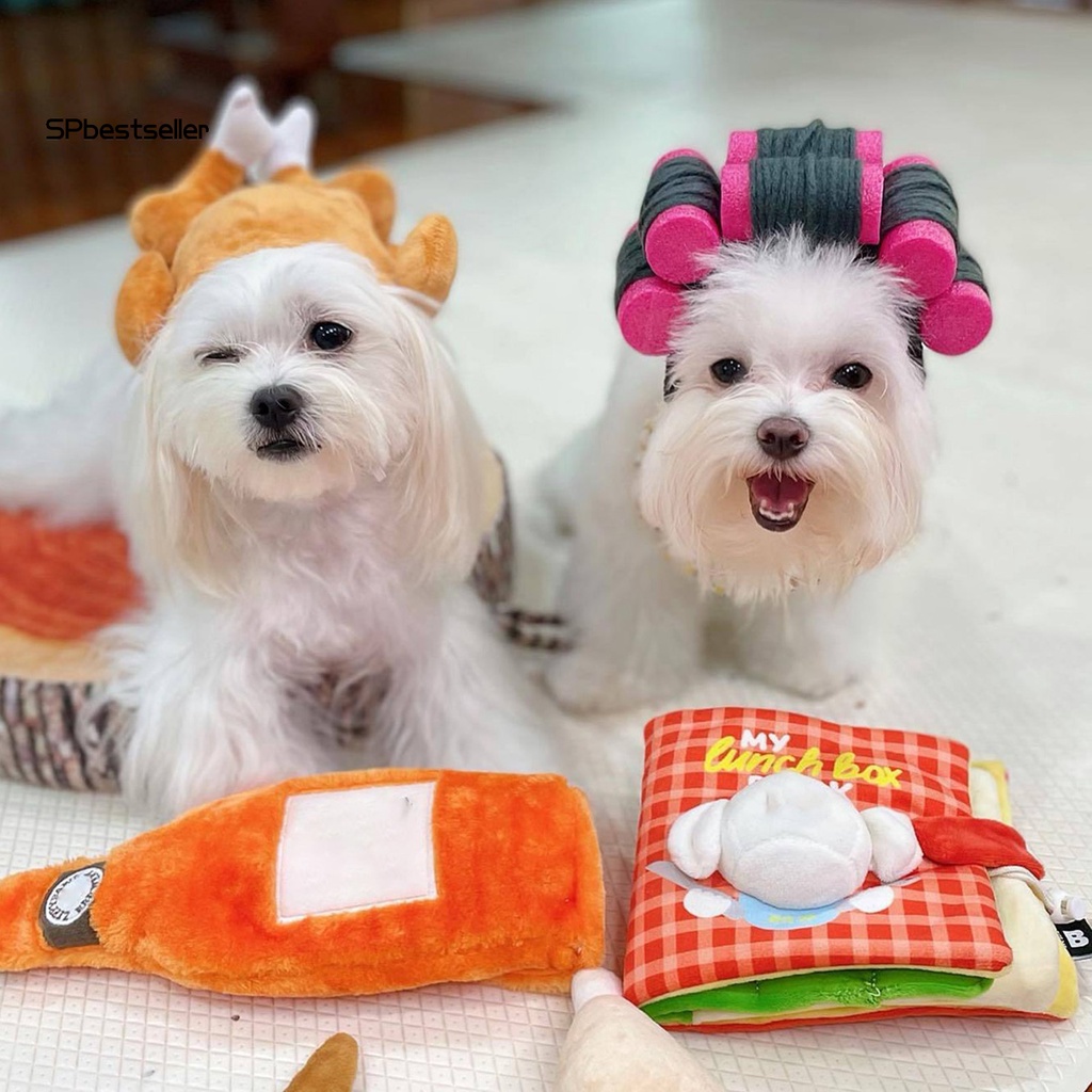 Bộ Mũ Và Tóc Giả Xoăn Hóa Trang Vui Nhộn Cho Thú Cưng