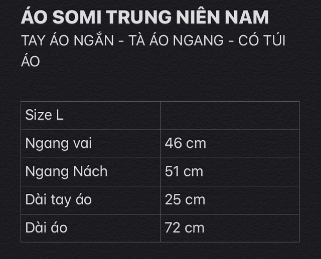 SIZE L ( 55 kg - 60kg ) - ÁO SƠMI TRUNG NIÊN NAM vải đẹp - Tay ngắn & tà áo ngang & có túi áo