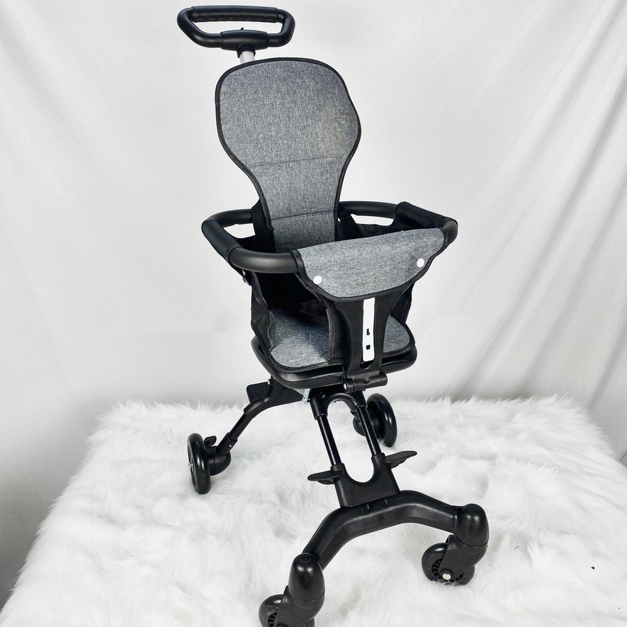 Xe đẩy du lịch cho bé, xe đảo chiều gấp gọn 520 kèm đệm