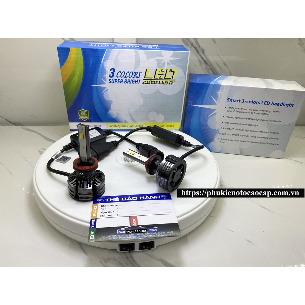 [HÀNG CAO CẤP] BỘ ĐÈN LED GẦM PHÁ SƯƠNG MÙ CHO Ô TÔ - 3 chế độ màu thay đổi: Sáng trắng - Vàng nắng - Vàng phá sương. | BigBuy360 - bigbuy360.vn