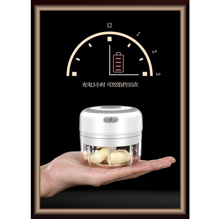[Mua 1 Tặng 1] Máy Xay Tỏi Ớt Mini Cầm Tay Đa Năng Thế Hệ Mới Breo Market Nhỏ Gọn Thông Minh Có Cổng Sạc USB | BigBuy360 - bigbuy360.vn