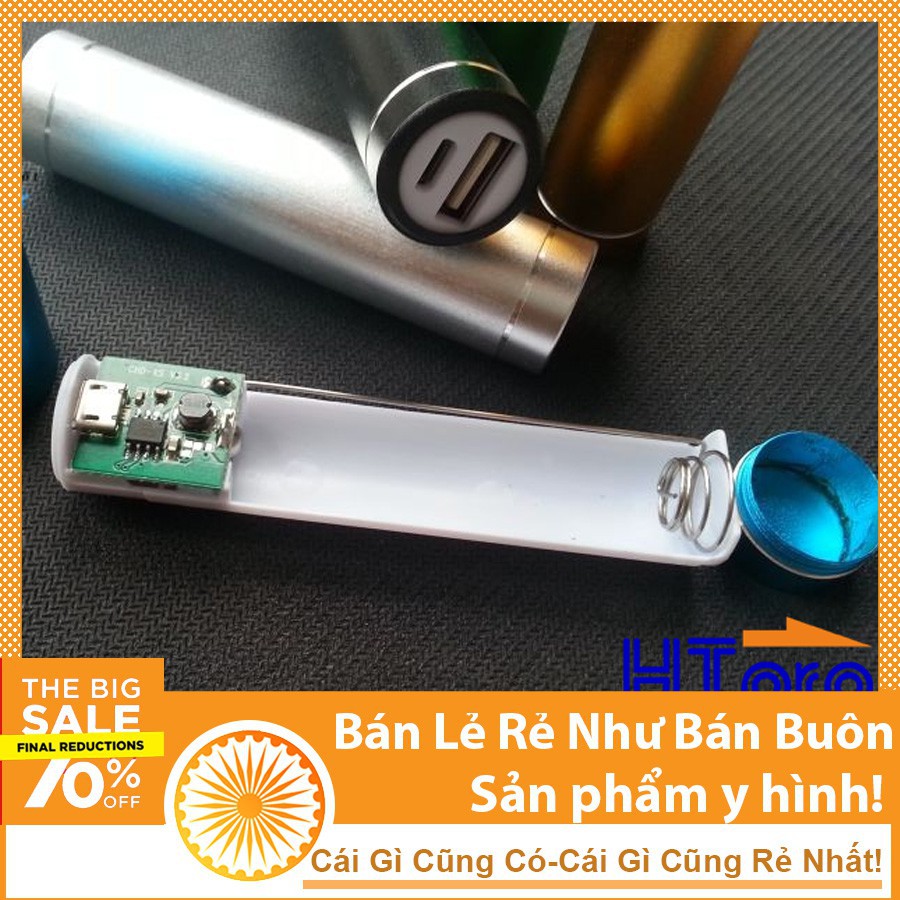 ◘❍Box Sạc Dự Phòng 1 Cell Vỏ Nhôm (Không Pin)