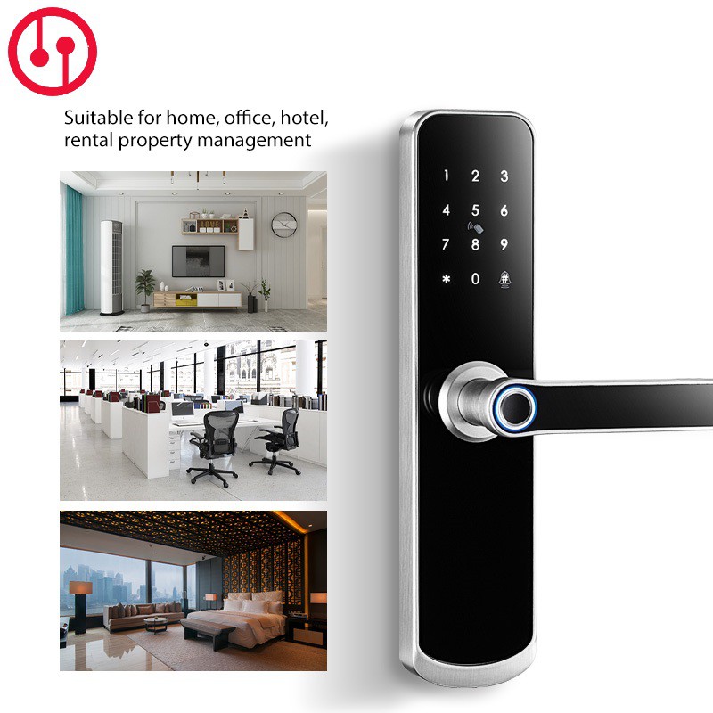 Khóa vân tay dùng cho cửa phòng, chung cư  – không hao pin