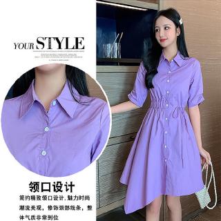 Đầm Midi Màu Tím Thời Trang Mùa Hè