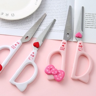 Kéo cắt giấy Hello Kitty chất liệu thép không gỉ