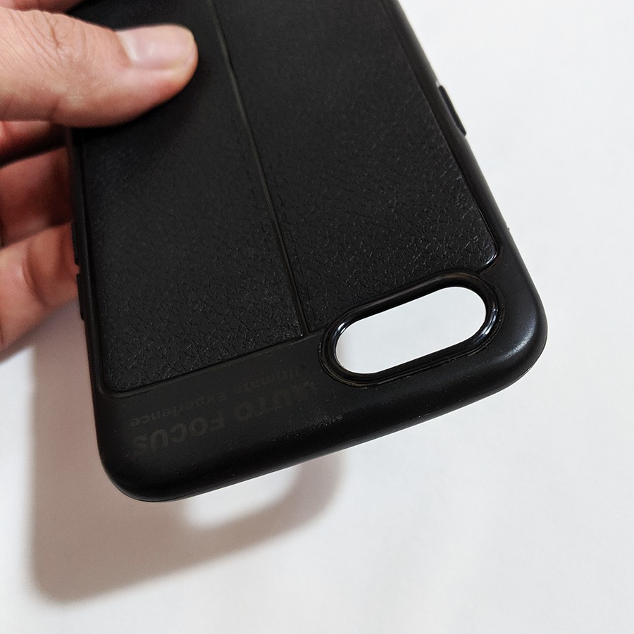 Bộ ốp lưng giả da và kính cường lực Oppo A1K