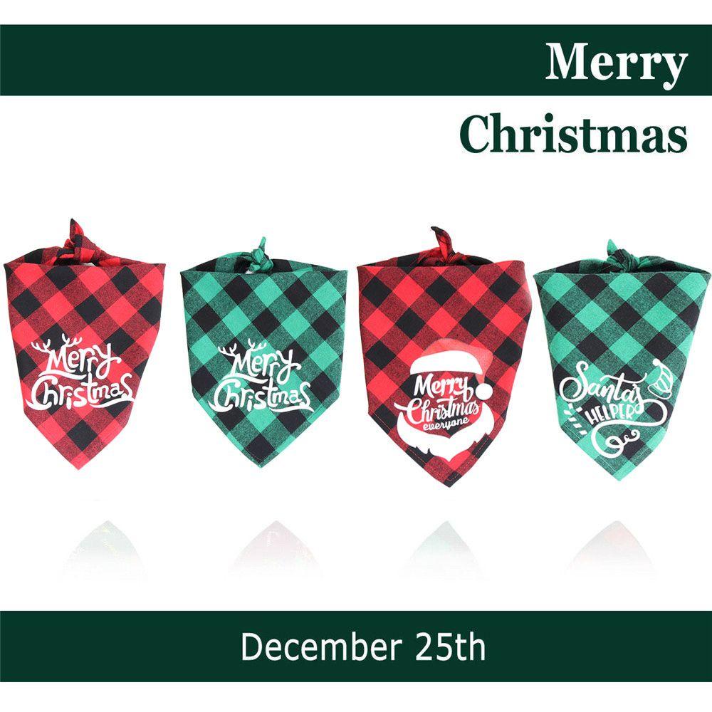 Khăn Choàng Cổ Tam Giác Bằng Cotton In Họa Tiết Dành Cho Thú Cưng