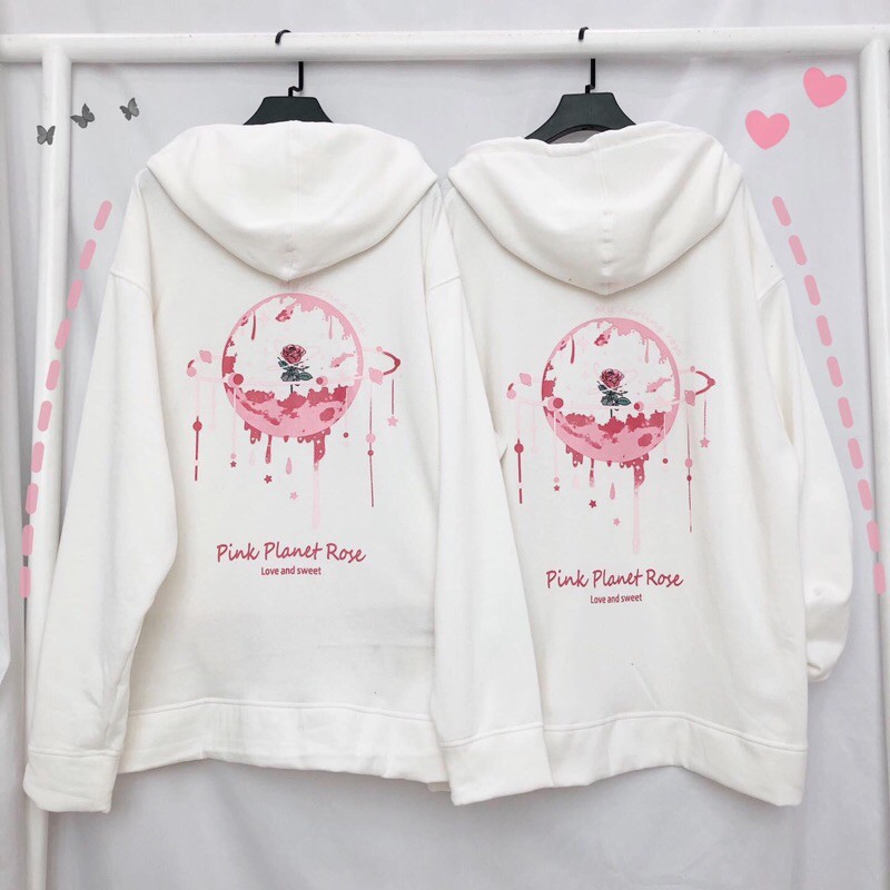 [Rẻ Vô Địch Áo Khoác Hoodie Dây Kéo Form Rộng PLANET ULzzang( Ảnh Thật, Video)