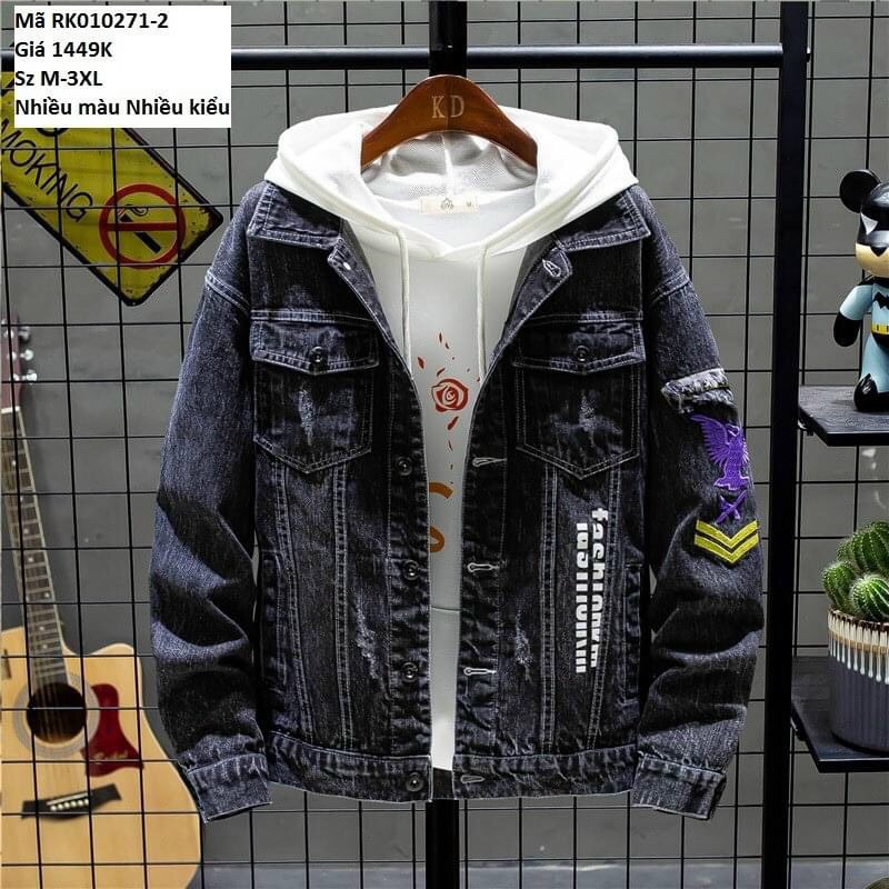 Áo Khoác Jean Nam ❤️FREESHIP❤️ Áo Khoác Bò Nam Thời Trang Chuẩn Hàng Shop Tô Tồ Shop - AKJN12 | BigBuy360 - bigbuy360.vn