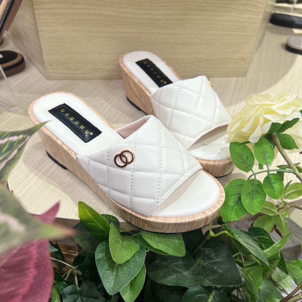 Dép Đế Xuồng Nữ Đế Gỗ Cao 6cm Cao Cấp QC TRINH LÊ SHOP GIÀY DÉP