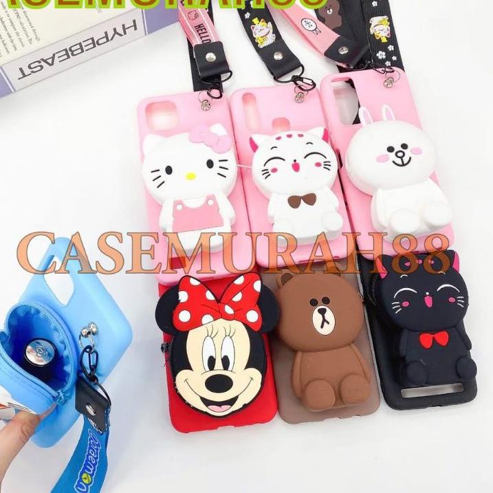 DISNEY Ốp Điện Thoại Silicon Kèm Dây Đeo + Búp Bê Cá Heo Cho OPPO A83 F1S A59 F5 F7 A39 A57 A33 NEO 7 HP