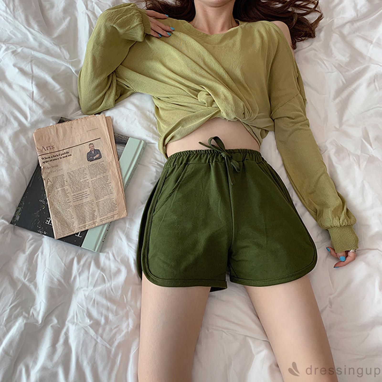 Quần Ngắn Dành Cho Nữ Lưng Cao Dây Rút Cá Tính | BigBuy360 - bigbuy360.vn