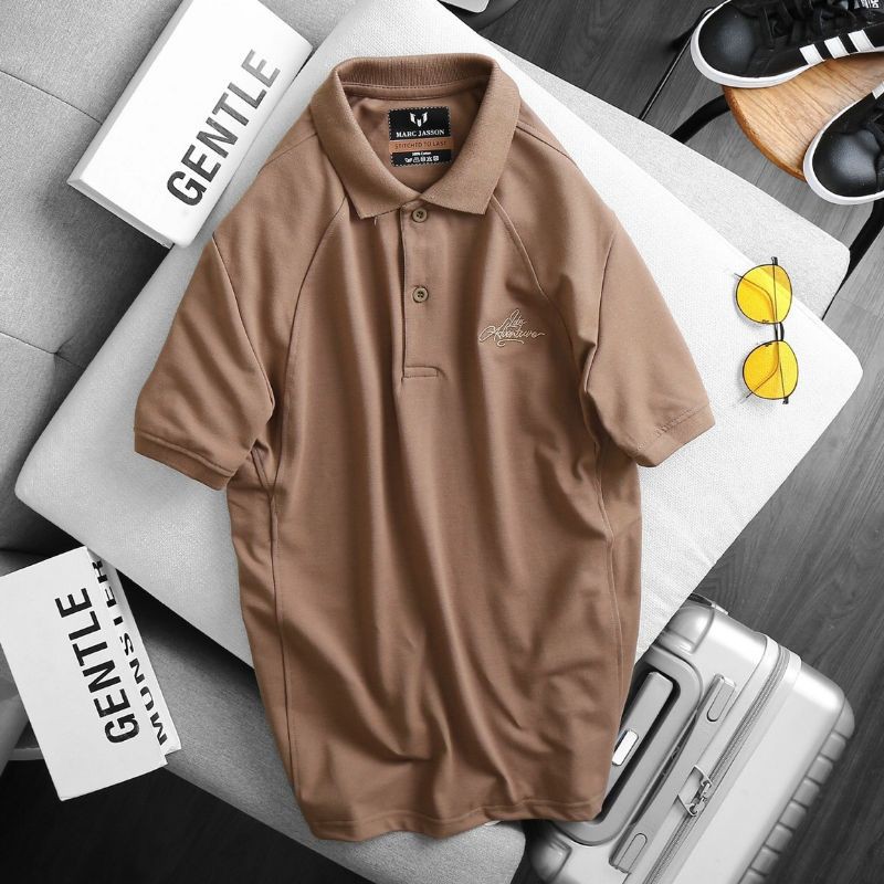 Áo Thun Nam Có Cổ Cá Sấu Cotton Mẫu Phối Thân 3 Mảnh Đẹp