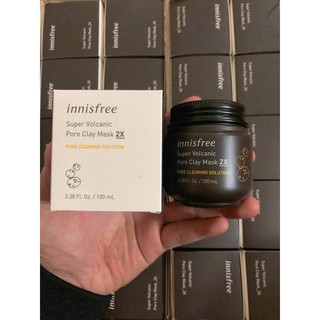 Mặt nạ đất set Super Volcanic Pore Clay Mask 2X Innisfree (CHUẨN AUTH)