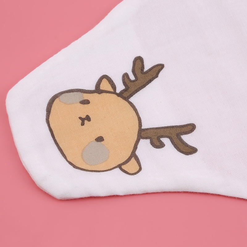 Set 2 Khăn Cotton Hai Dây Thấm Hút Mồ Hôi Tiện Dụng Cho Bé