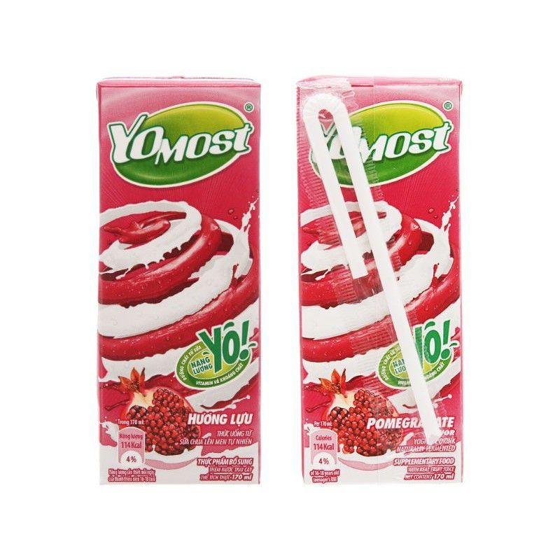 Sữa YoMost vỉ 4 hộp 170ml