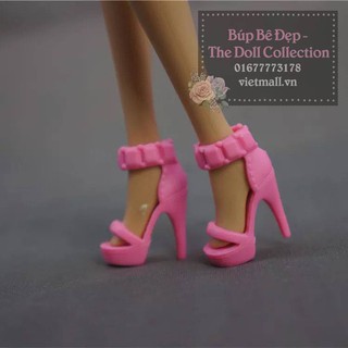 Giày cao gót hồng sang chảnh cho búp bê barbie, Xinyi, Licca