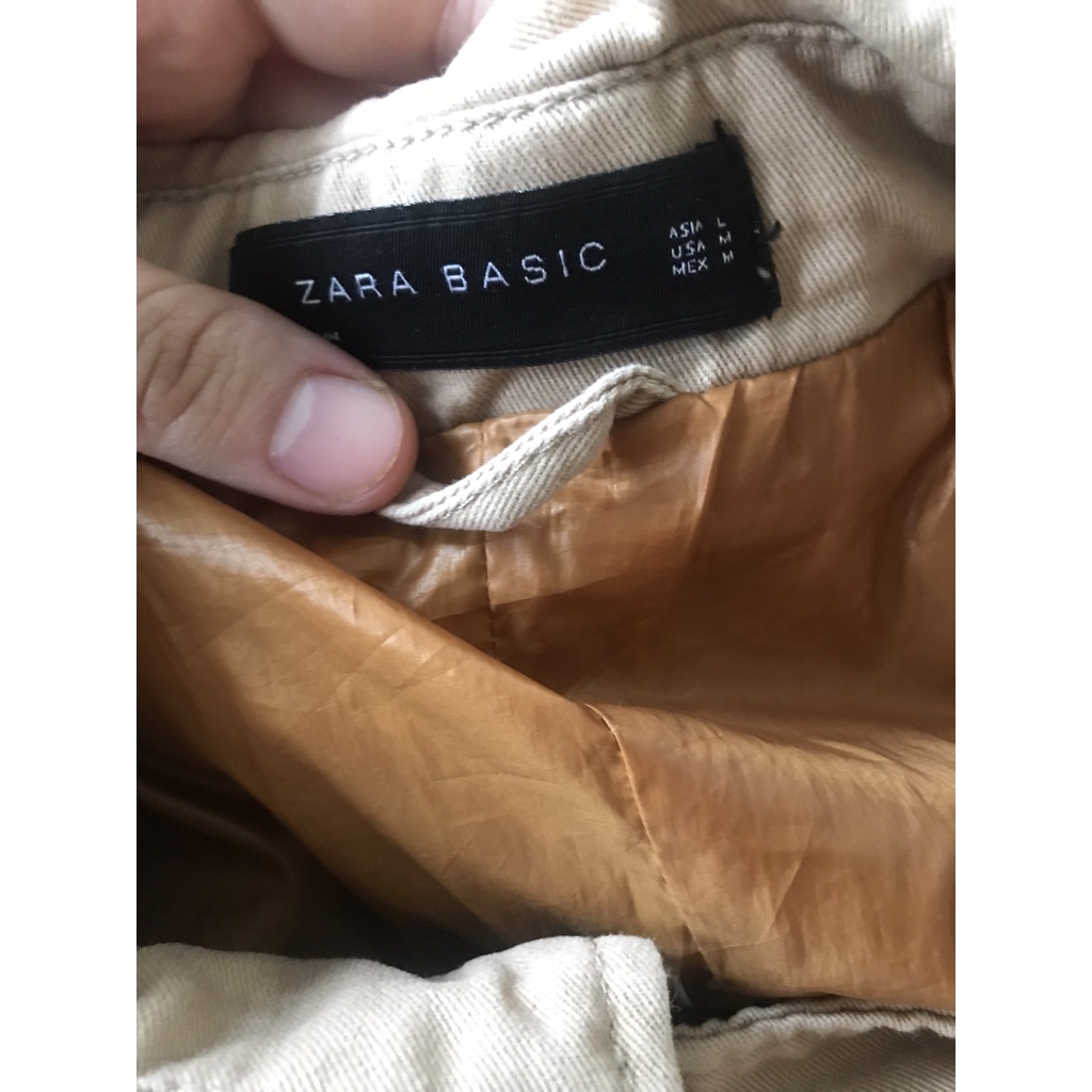 Áo khoác kaki nữ hiệu ZARA size L