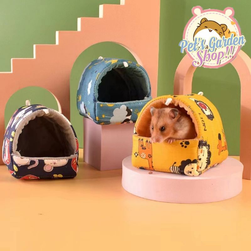 Tổ ngủ hoạ tiết cho hamster, sóc, nhím, pet nhỏ...