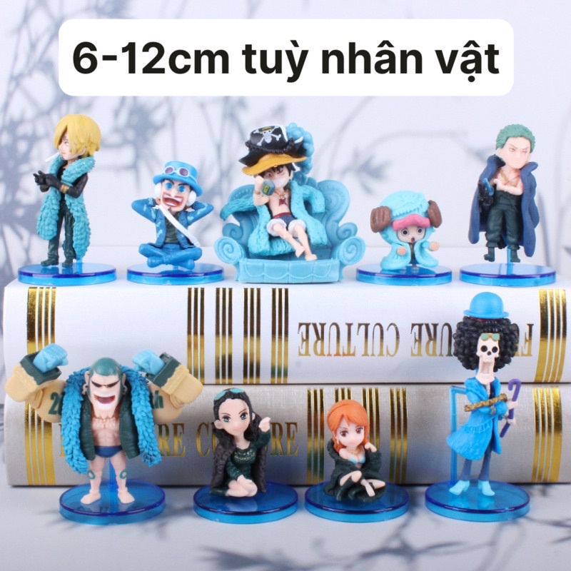 mô hình One Piece - mô hình One Piece chibi wcf băng mũ rơm phiên Bản kỷ niệm 20 năm (Có clip, ảnh thật) PVC cao cấp