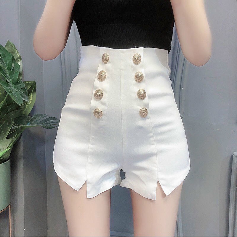 Quần đùi 8 nút lưng cao khoe eo TV259202