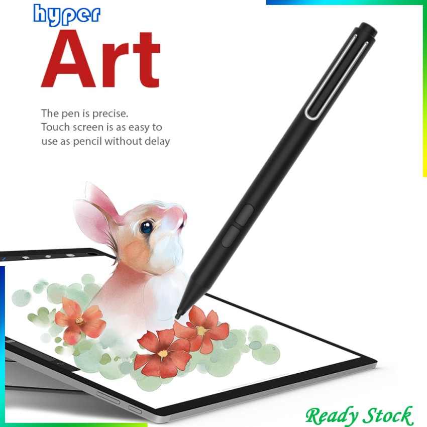 Bút Cảm Ứng Thông Minh Bề Mặt Mịn Cho Surface Pro 7 6 5 4 3 / Laptop 3 2 1 / Go Màu Đen