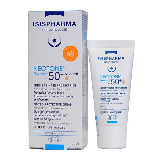 Isis Pharma Kem Chống Nắng Che Phủ Khuyết Điểm Neotone Prevent Spf50+ 30ml