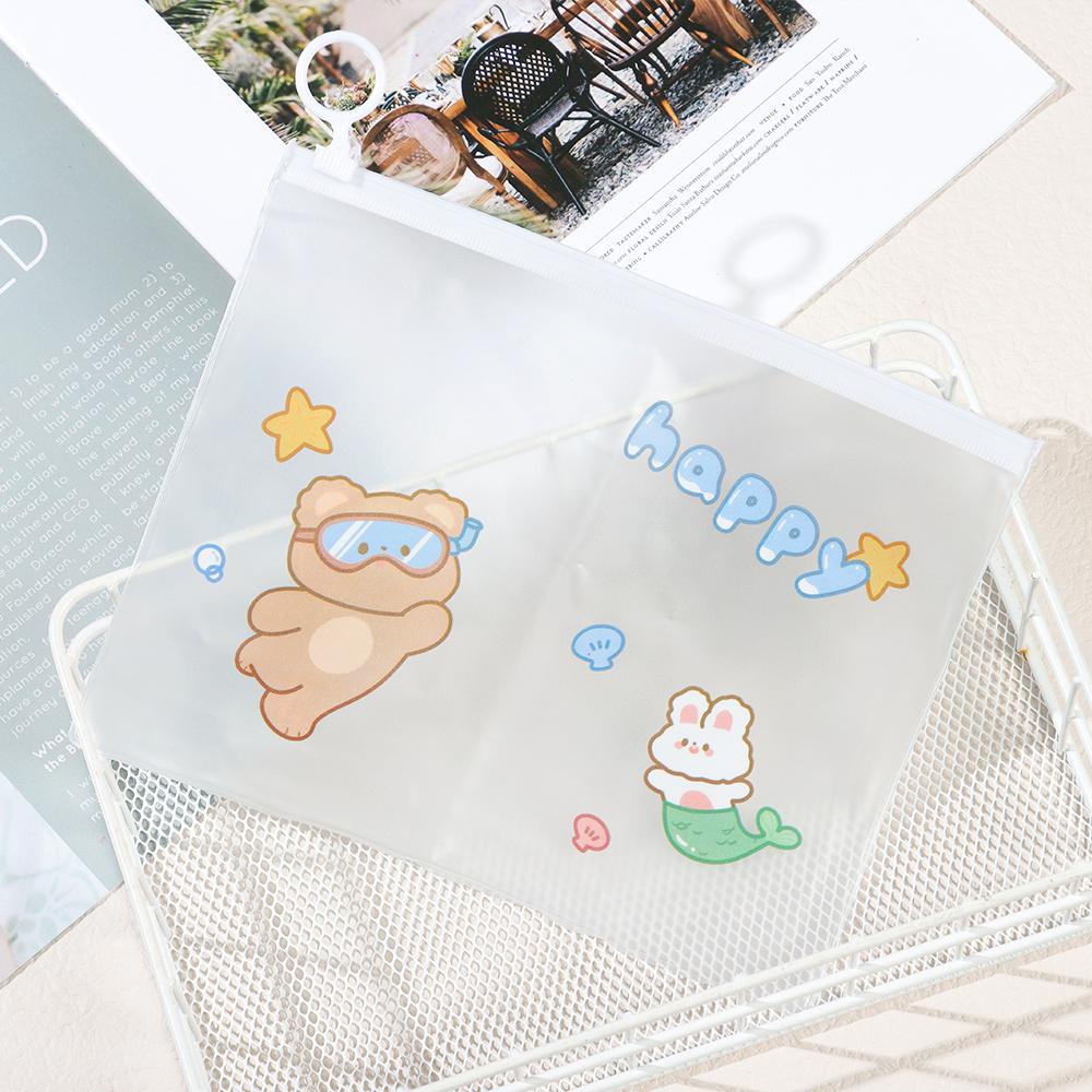 Bút Chì Trong Suốt Hình Gấu Hoạt Hình