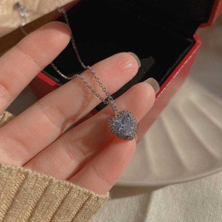 Dây chuyền hình tim đính đá tinh xảo dành cho nữ - Mely VV35