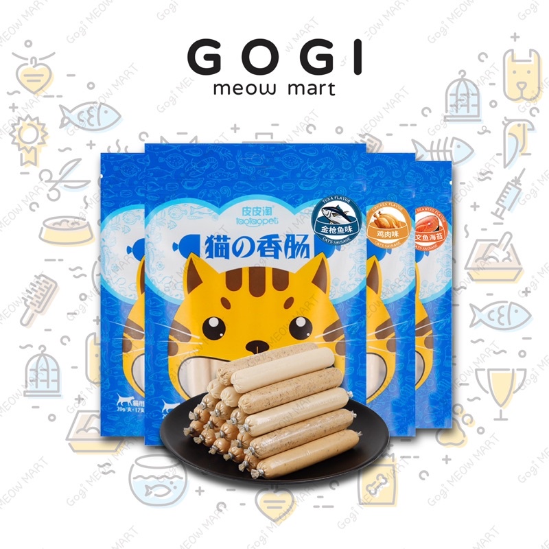[RẺ VÔ ĐỊCH] Xúc xích cho mèo TAOTAOPETS thơm ngon bổ dưỡng 20G - Thức ăn dinh dưỡng thú cưng Gogi MEOW MART