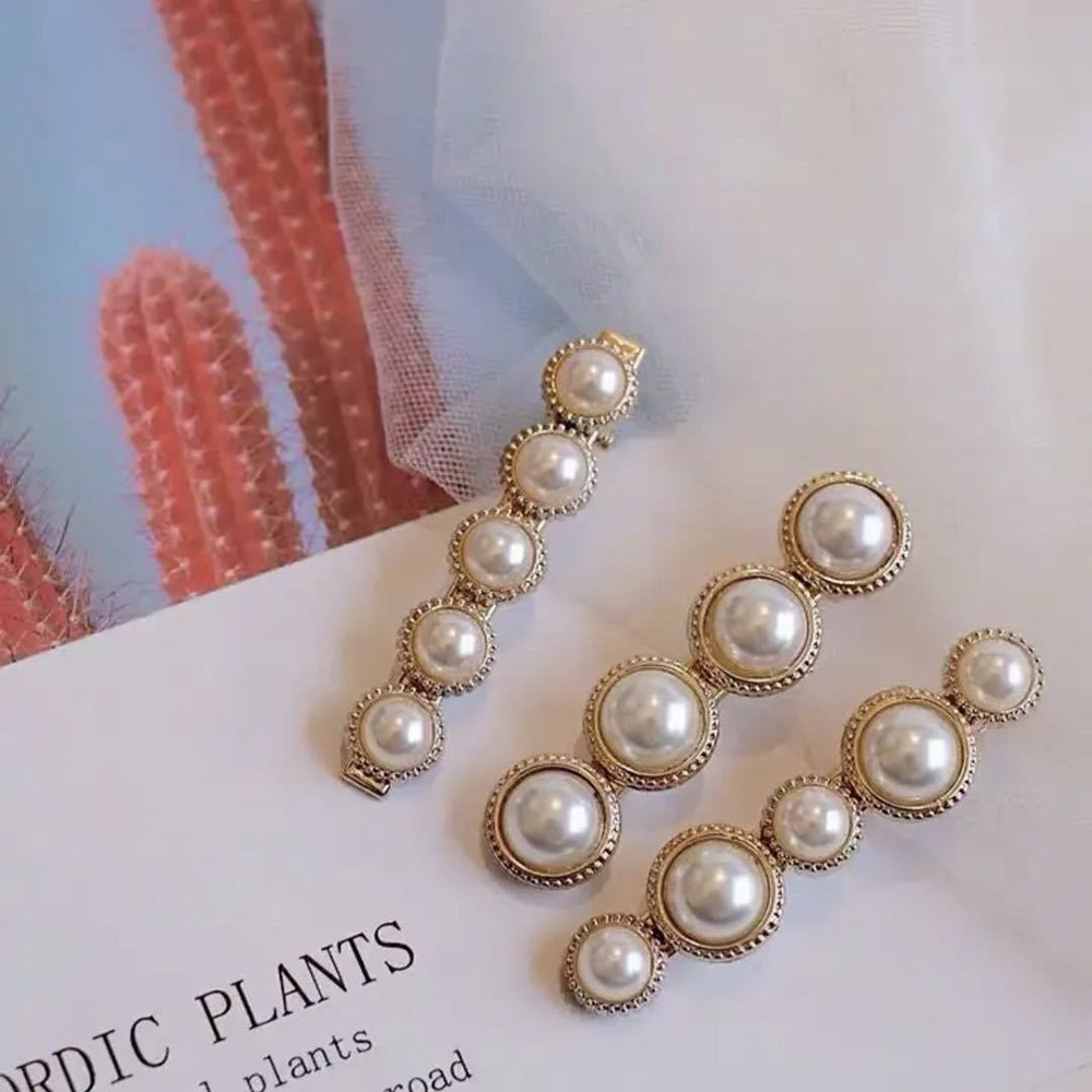 Set 6 Kẹp Tóc Hình Cây Kéo Đính Kim Cương Giả Thời Trang Cho Nữ