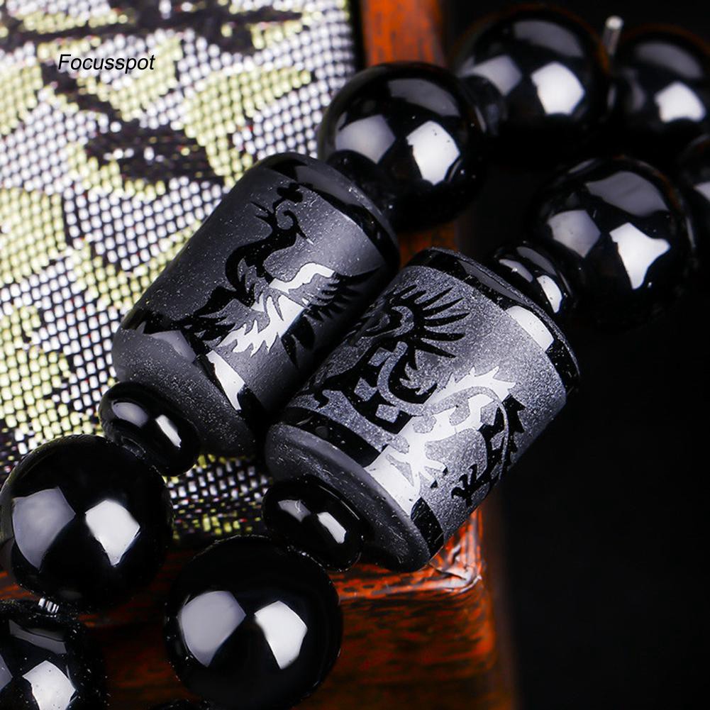 Vòng tay hạt bằng đá Obsidian sành điệu cho các cặp nhân | BigBuy360 - bigbuy360.vn