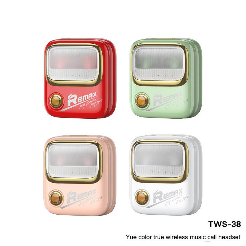 ℗☊♂Tai nghe bluetooth không dây REMAX TWS 38 phong cách retro phổ biến