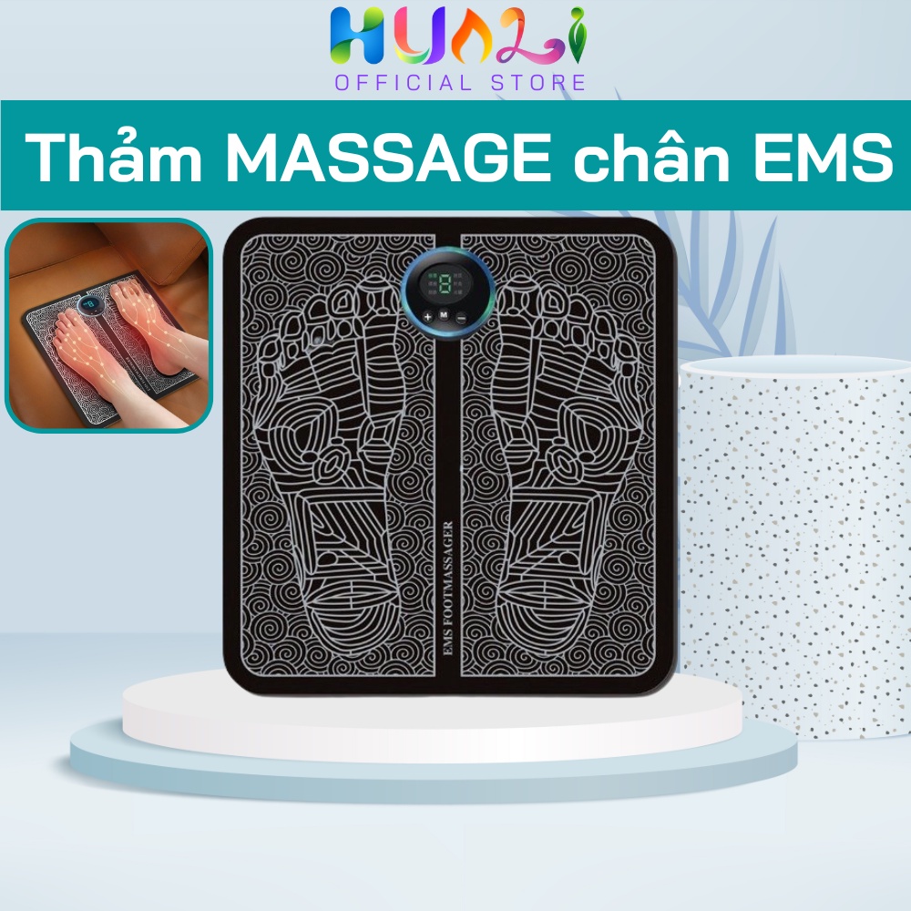 Thảm Massage Bàn Chân EMS - Máy Mát Xa Bàn Chân Thư Giãn Toàn Diện Có Màn Hình Hiển Thị