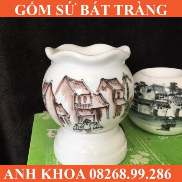 Đèn mới ra lò - Gốm sứ Bát Tràng Anh Khoa