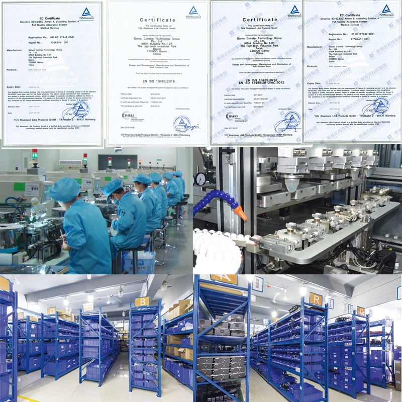 Kính áp tròng CALK tùy chọn màu sắc hóa trang từ 0 đến -8.00