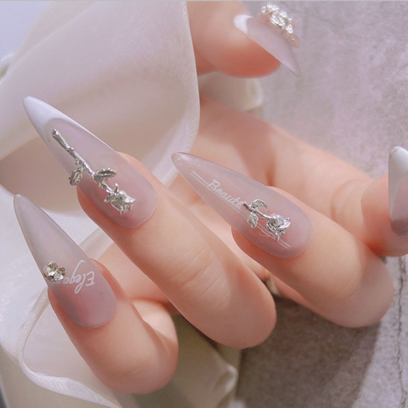 Phụ Kiện Trang Trí Móng Nghệ Thuật Hình Hoa Hồng 3D