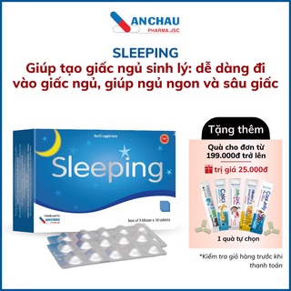 Viên ngủ ngon, hết mất ngủ, viên uống thảo dược SLEEPING có chứa GABA - An Châu 3
