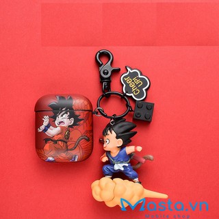 Bao Vỏ Hộp đựng Airpods 2 – Mô hình Songoku cưỡi Cân đẩu vân