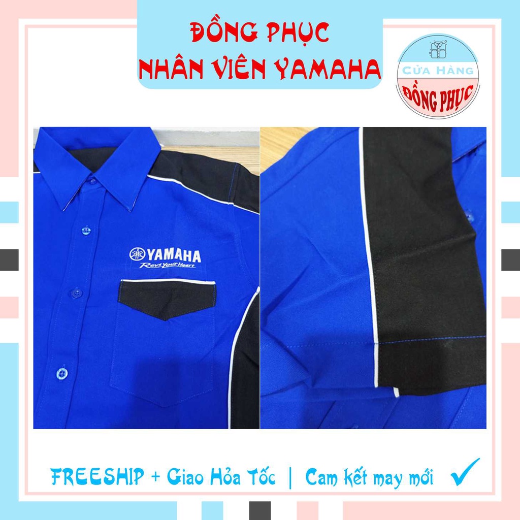 ĐỒNG PHỤC NHÂN VIÊN BÁN HÀNG YAMAHA NAM MỚI, ÁO SƠ MI BÁN HÀNG NAM YAMAHA, MẪU ĐÚNG CHUẨN YAMAHA!!