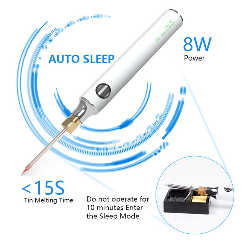 Bộ dụng cụ hàn điện cầm tay không dây USB 5V 8W