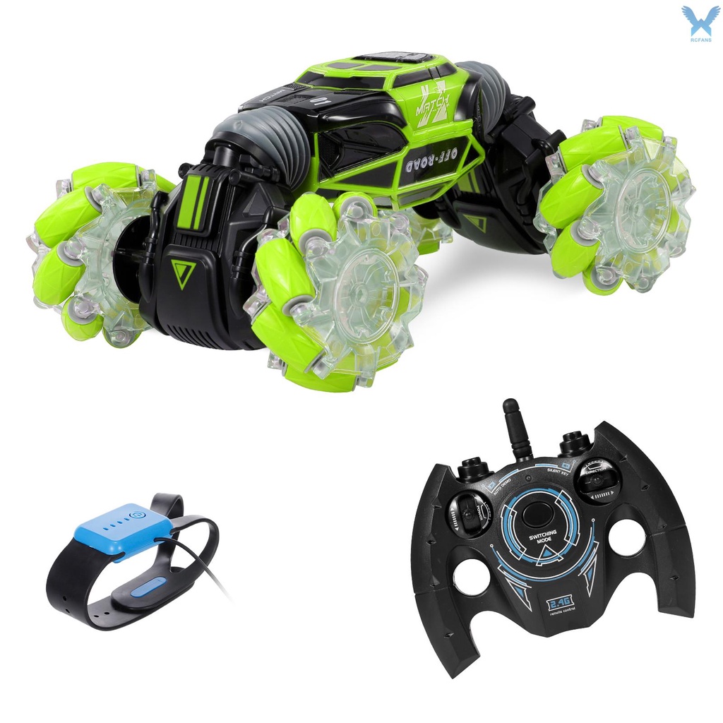 Xe hơi RC 4WD điều khiển bằng cử chỉ có đèn LED và nhạc