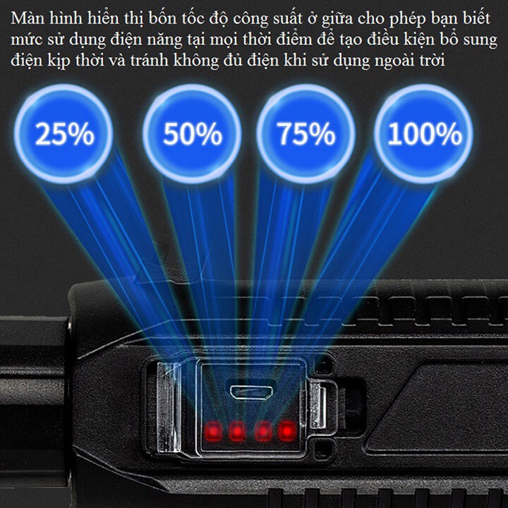 Đèn pin siêu sáng cầm tay SL06 cáp sạc micro USB chống nước 3 chế độ sáng