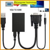 Dây cáp chuyển đổi VGA ra HDMi AV có âm thanh.Bảo hành 6 tháng