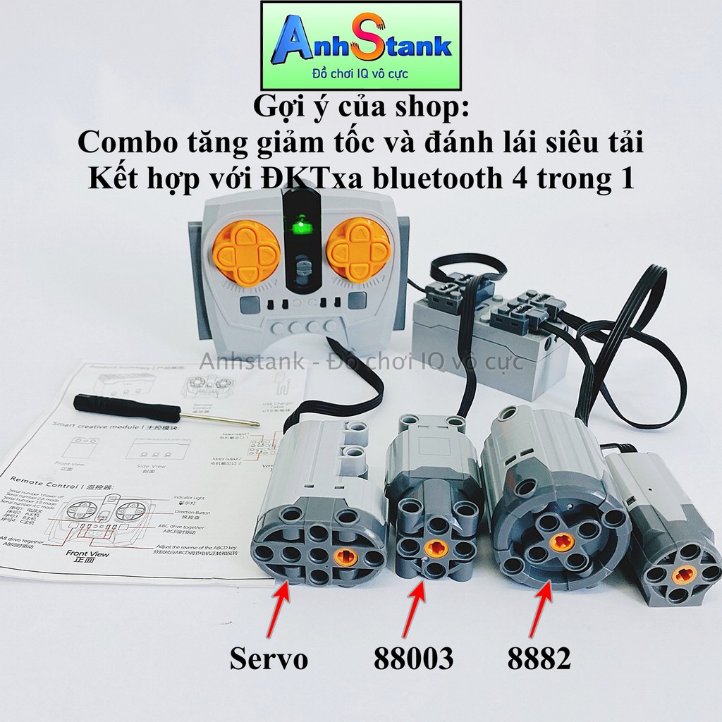 [Mã LIFEXANH03 giảm 10% đơn 500K] Motor Servo 88004 Tương Thích Lego 9686-Technic-Education