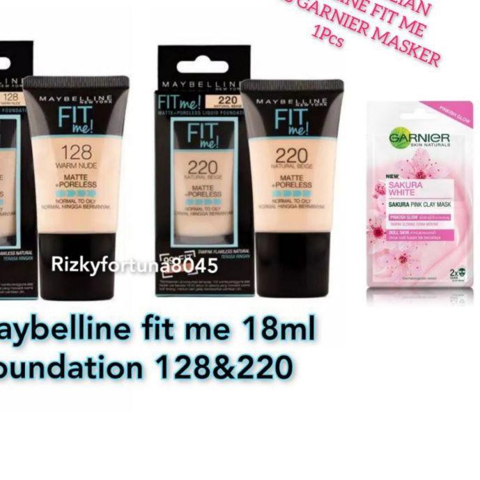 (hàng Mới Về) Kem Nền Maybelline Fit Me 128 & 220 18ml Chất Lượng Cao