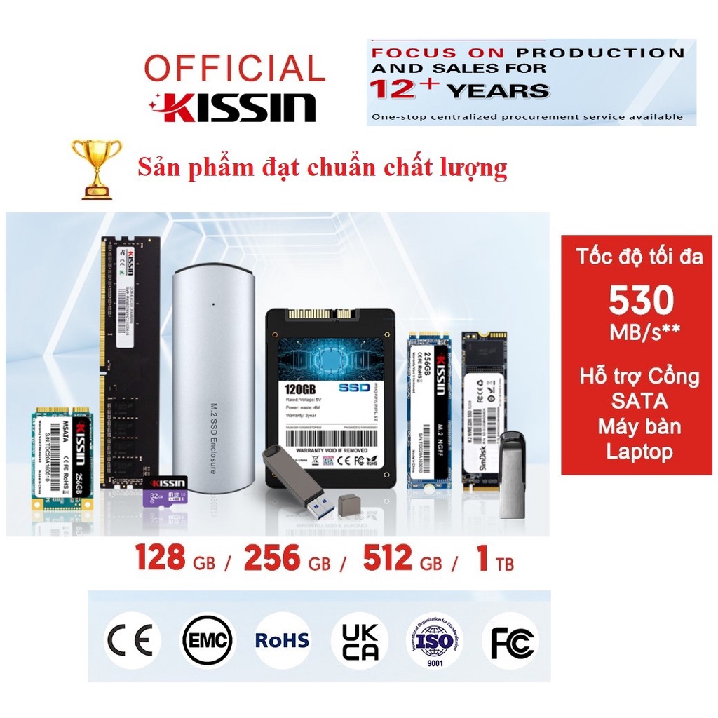 Ssd 128gb, ổ cứng ssd 120gb, 256gb NEW 2.5 sata III, SATA 3 BH 12 tháng