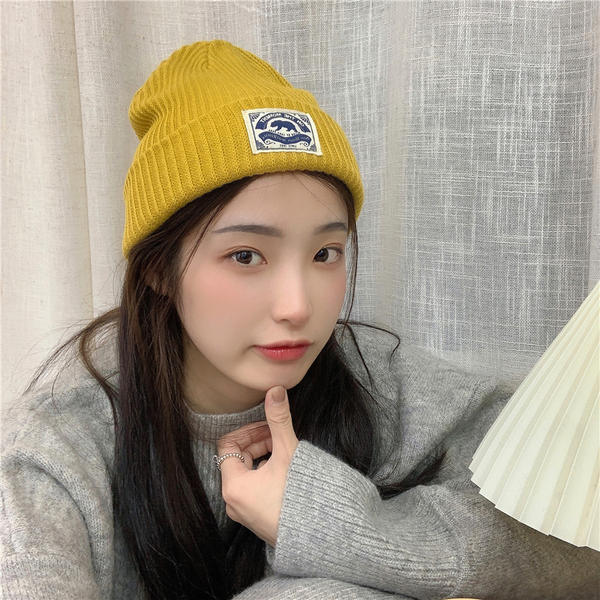 Mũ Len Female Korean Ins Animal Pattern Warm Woolen Hat