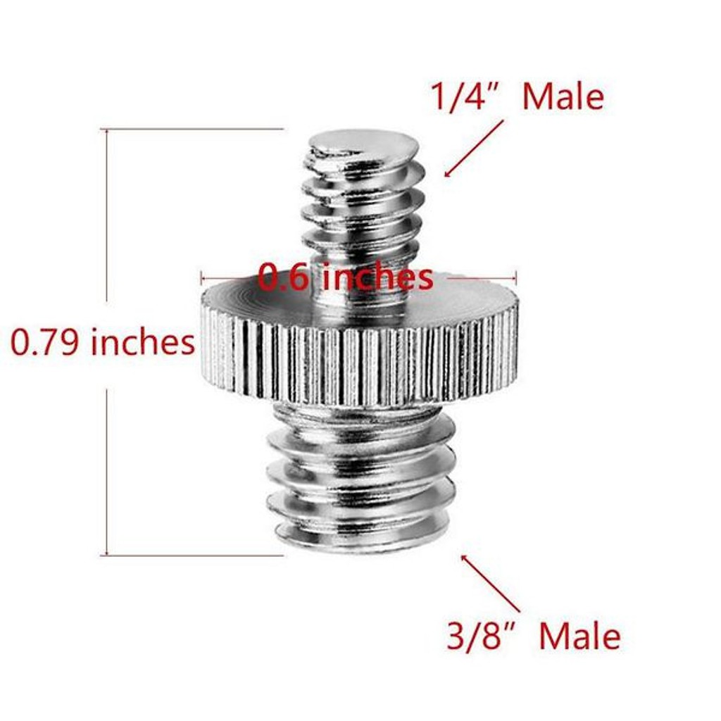 Ốc Vít ren 2 đầu đực 1/4&quot;-3/8&quot;